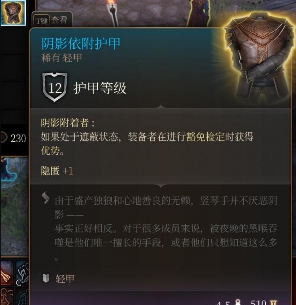 《博德之门3》阴影依附护甲获取方法介绍