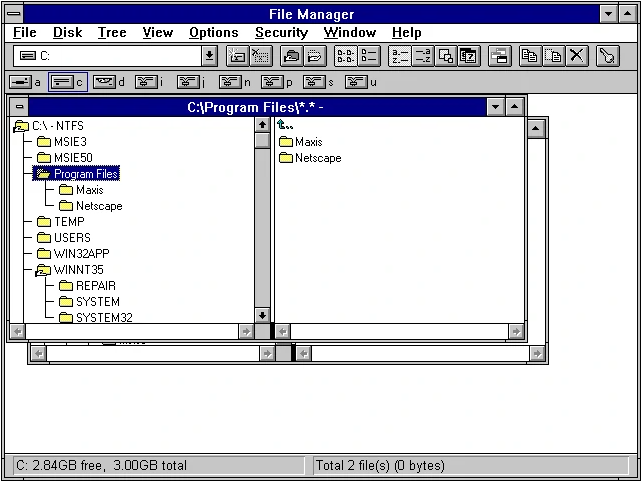 Windows NT 3.5发布于1994年9月21日