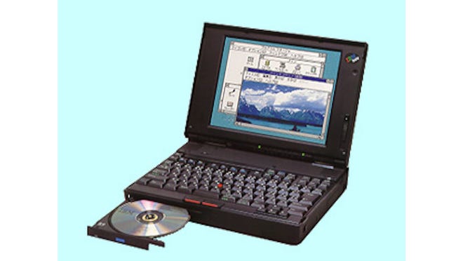 1994年，IBM发布了第一台具有集成CD-ROM驱动器的笔记本电脑ThinkPad 775CD