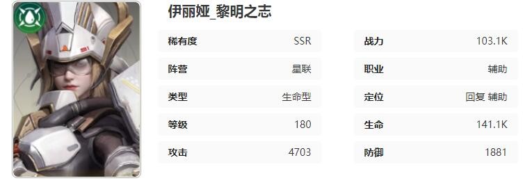 《星际52区》伊丽娅基础技能信息一览