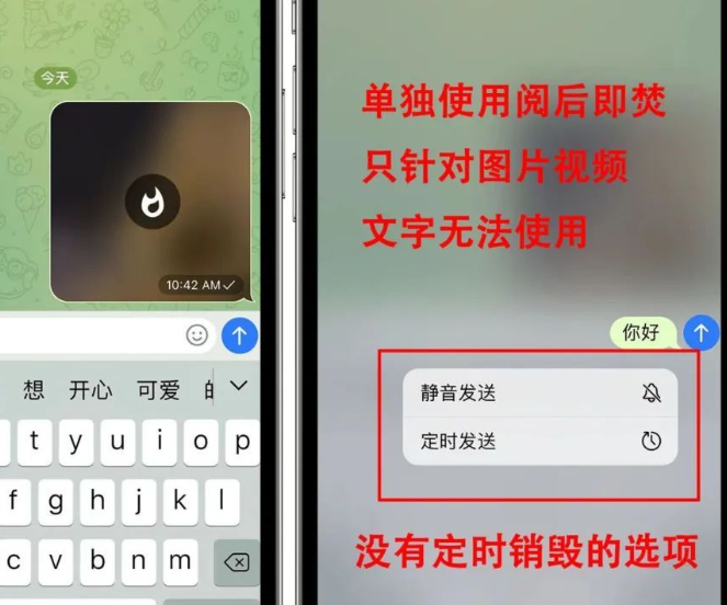 《Telegram》电报加密与阅后即焚有什么区别