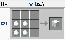 《我的世界》雪块怎样制作