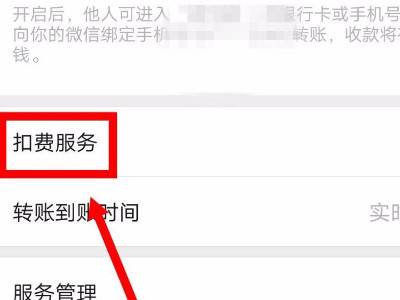 2022《微信》扣费服务怎么关闭