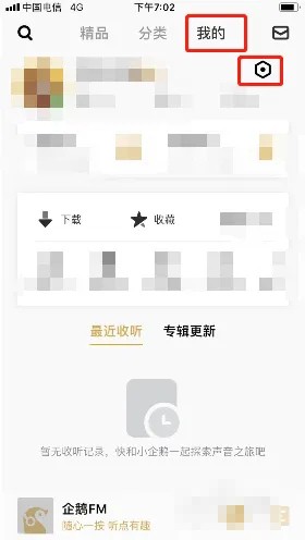 《企鹅FM》蓝牙播放时怎么显示歌词