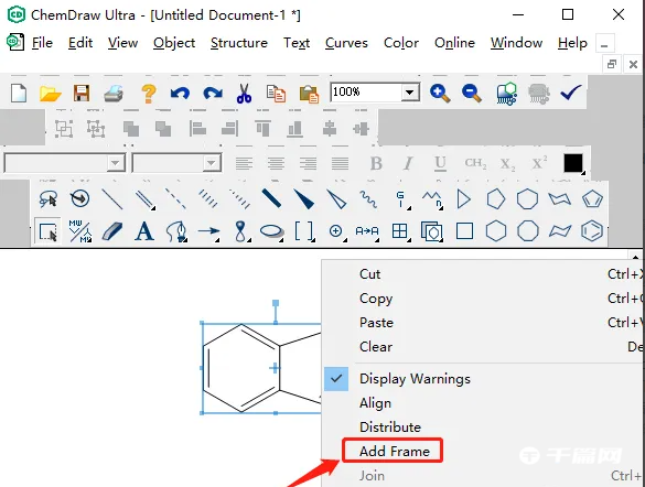 《Chemdraw》如何添加圆框