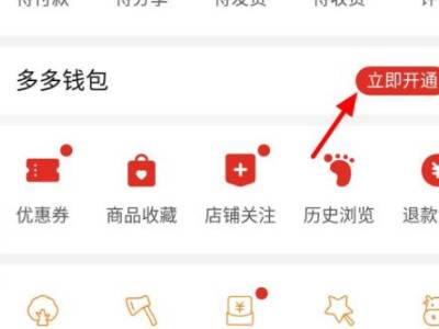 《拼多多》怎么开通多多钱包