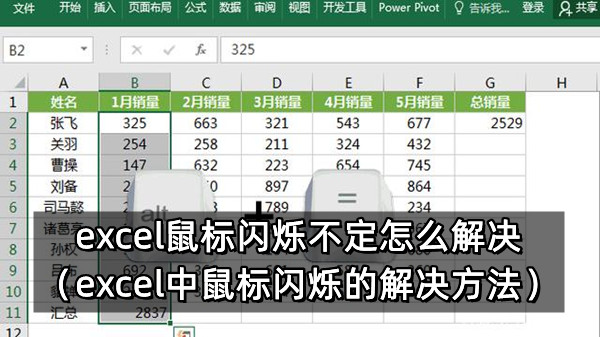 excel鼠标闪烁不定怎么解决（excel中鼠标闪烁的解决方法）