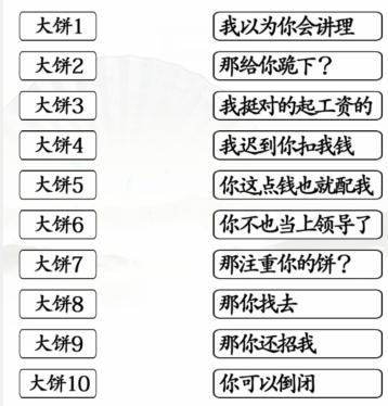 《汉字找茬王》拒绝画大饼通关攻略