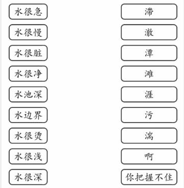 《文字的力量》不同的水怎么过