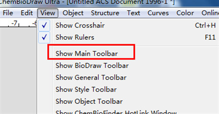《ChemDraw》工具栏不见了怎么办