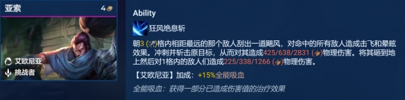 《金铲铲之战》艾欧巨神亚索阵容攻略分享