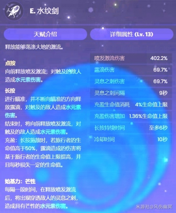 《原神》4.0版本水主技能介绍
